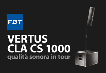 FBT Vertus CLA CS 1000: Qualit� Sonora in Tour
