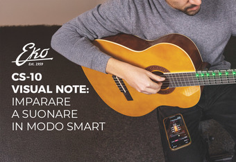 Eko Guitars CS-10 Visual Note: Imparare a Suonare in Modo Smart