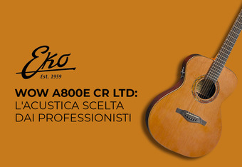 Eko Guitars Wow A800e CR LTD: L'acustica scelta dai professionisti