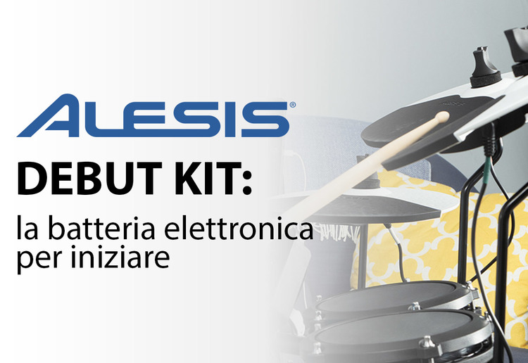 Alesis Debut Kit Batteria Elettronica 7 PAD Pelli Mesh SGABELLO CUFFIA  BACCHETTE