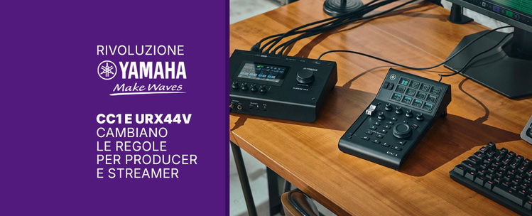Rivoluzione Yamaha: CC1 e URX44V cambiano le regole per producer e streamer