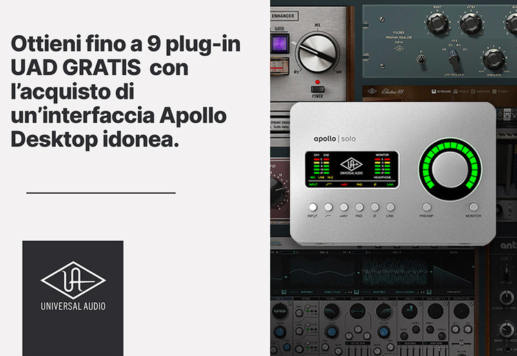 UNIVERSAL AUDIO Apollo Solo USB | Heritage Edition | Strumenti